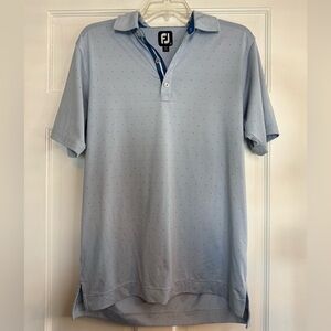 FootJoy Spot Print Lisle Collar Golf Polo